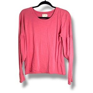 Nation LTD Pink Long Sleeve Shirt Size Large